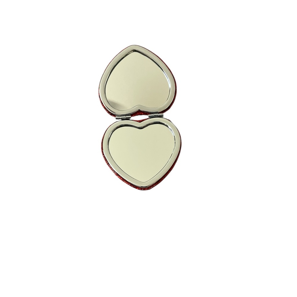 Coach Sparkling Red Heart Compact Mirror - NWT - Picture 4 of 7